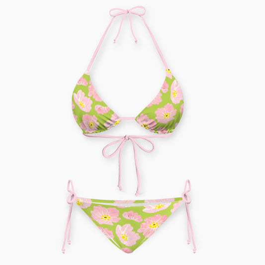 Matcha Blossom Floral Bikini Sets