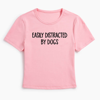 Easily Distracted By Dogs Baby Tee