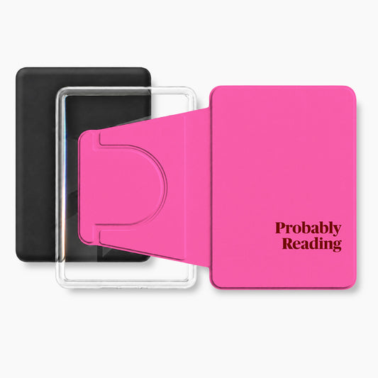 Probably Reading Hot Pink Kindle Case
