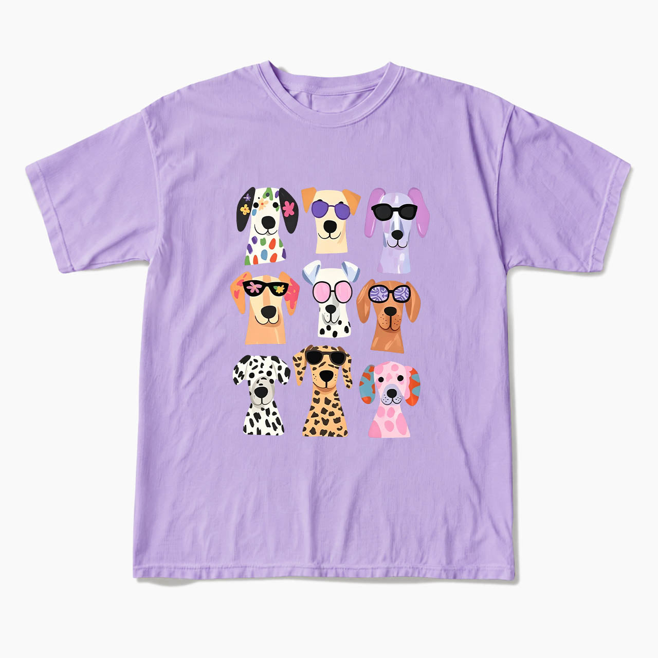 Colorful Cute Dog T Shirts