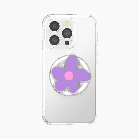 Purple Flower Magnetic Phone Grip Holder Jellypine