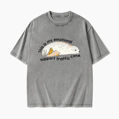 This is my Emotional Support Traffic Cone Washed Tees