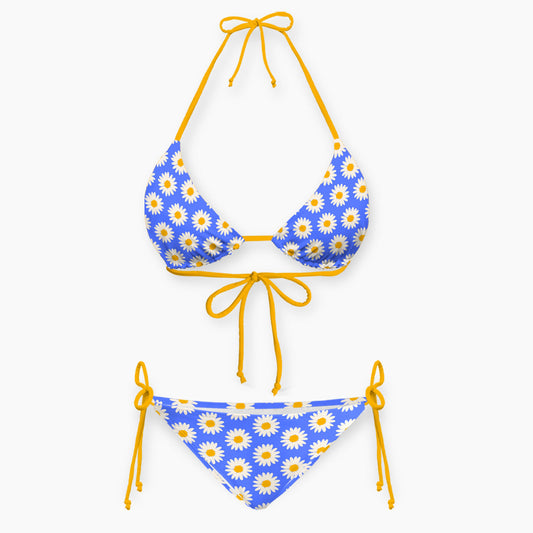 Blue Sky Daisy Bikini Sets