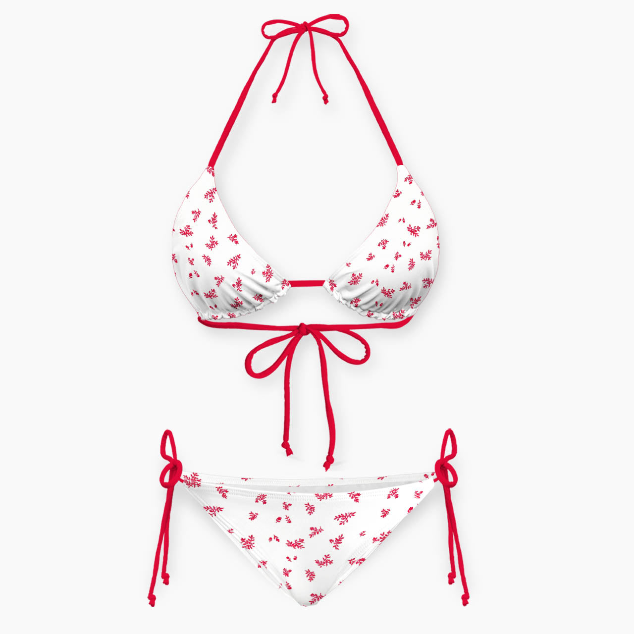Sweet Berry Ditsy Print Bikini Set