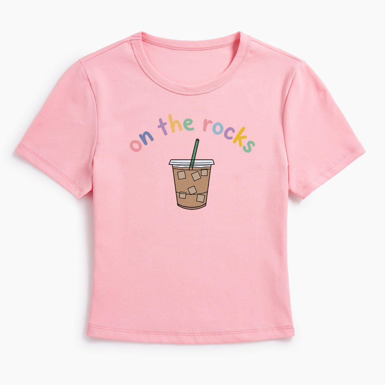 On The Rocks Iced Coffee Baby Tee