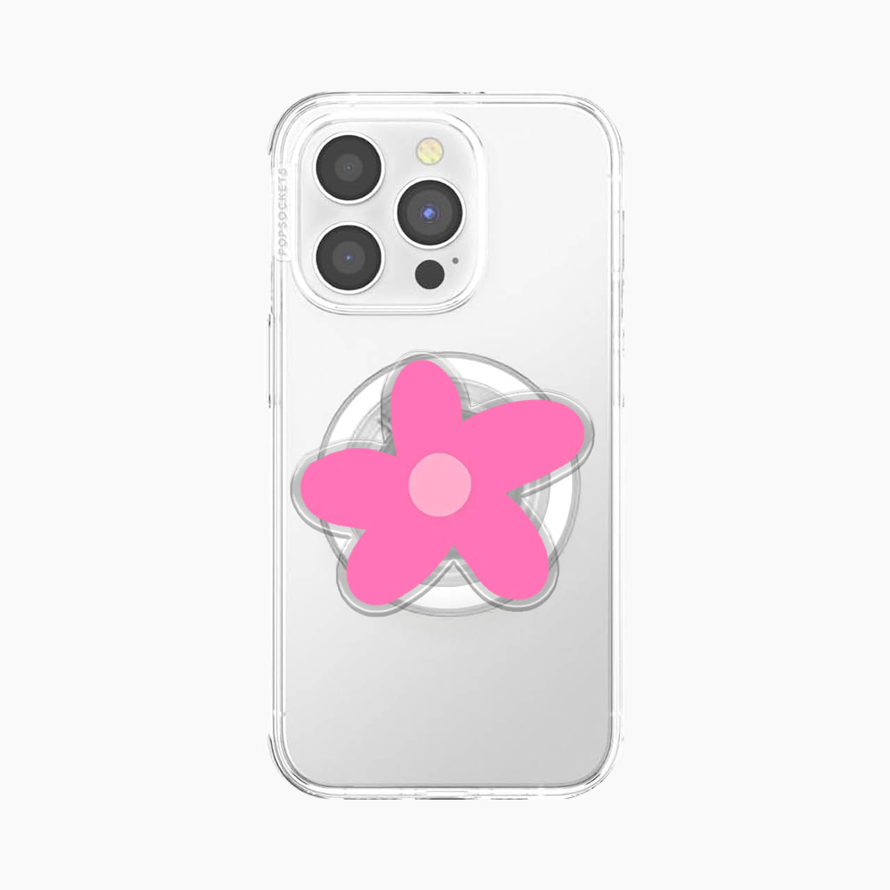 Hot Pink Flower Magnetic Phone Grip Holder Jellypine