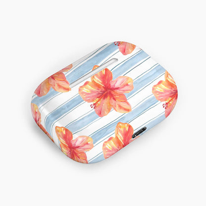 Blue Gingham Citrus Day Earphone Case