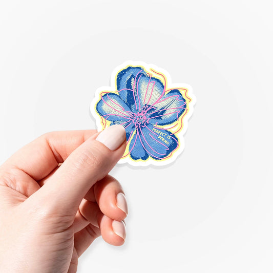 Perfect Is Boring Flower Sticker Jellypine