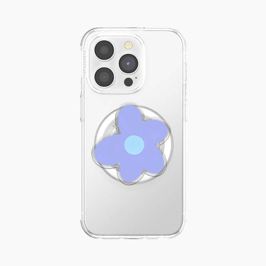 Soft Blue Flower Magnetic Phone Grip Holder Jellypine