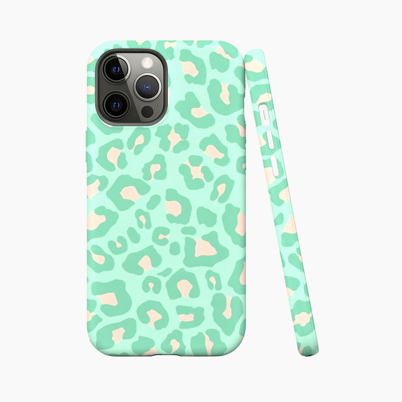 Refreshing Mint Leopard Print Phone Case