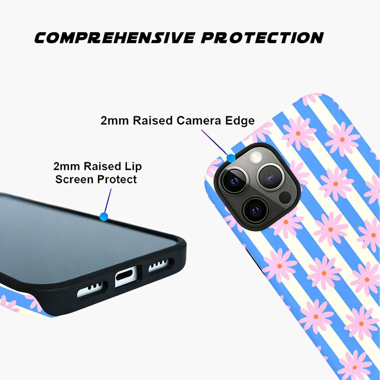 Blue Breeze Daisy Phone Case