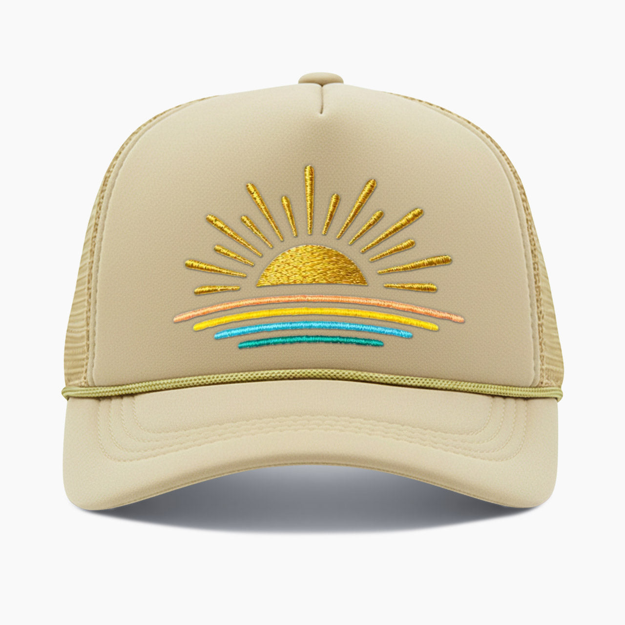 Embroidered Sunset Trucker Hat
