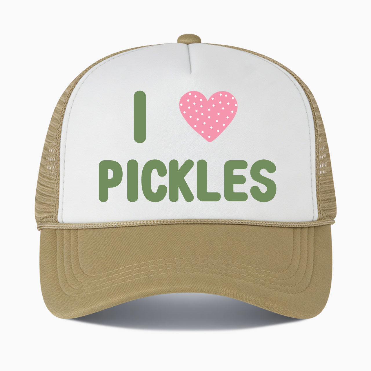 I Love Pickles Colorblock Trucker Hat