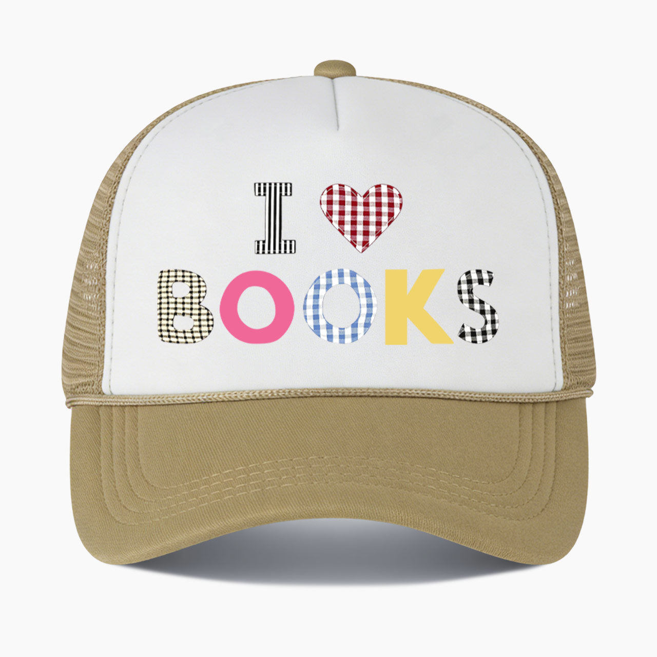 I Love Books Colorblock Trucker Hat