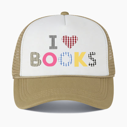 I Love Books Colorblock Trucker Hat