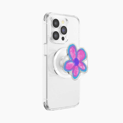 Neon Crayon Flower Magnetic Phone Grip Holder Jellypine