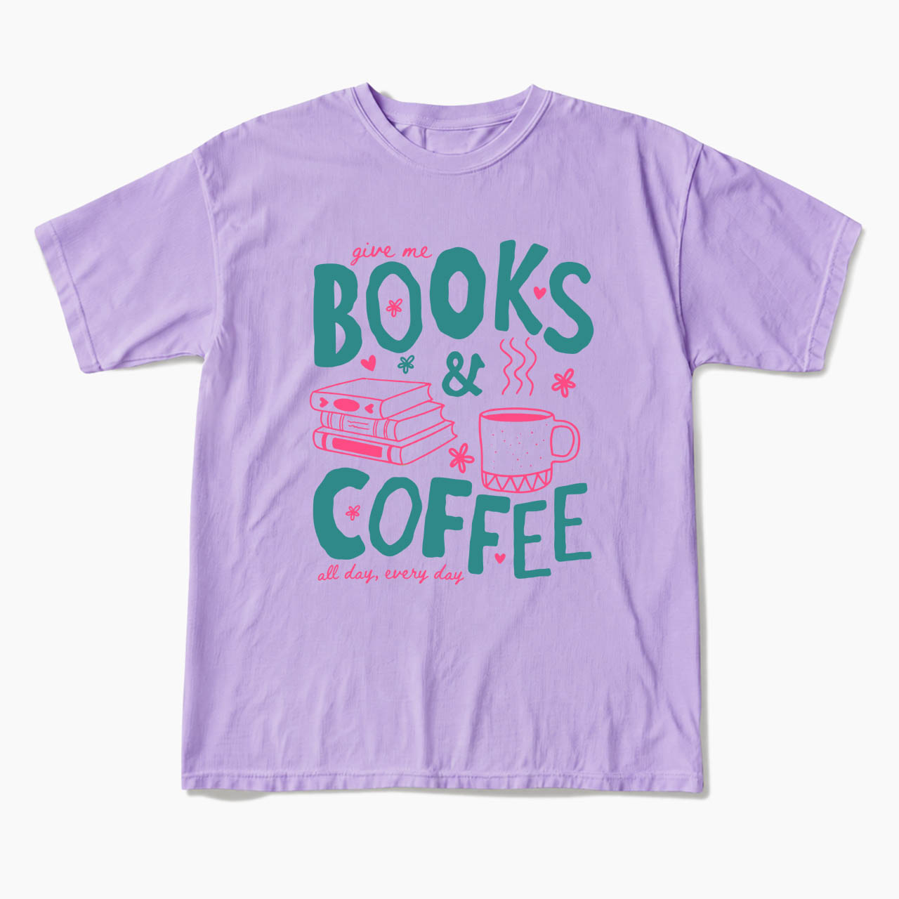 Books and Coffee T Shirts