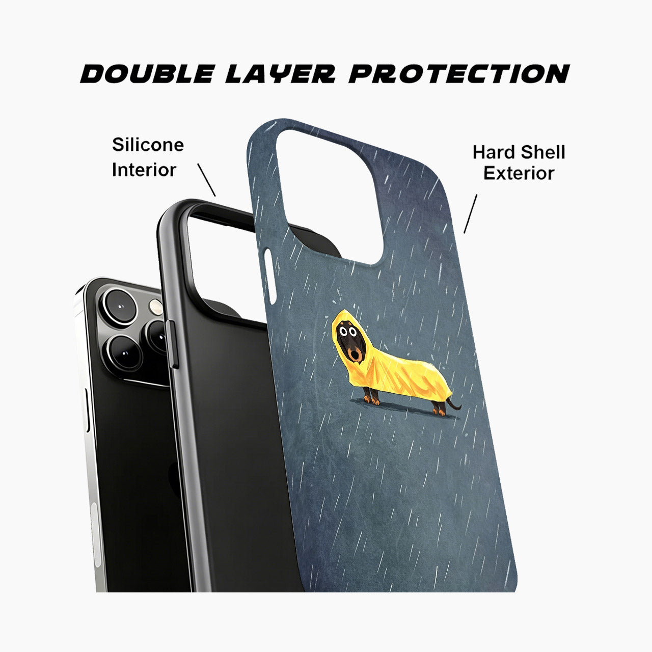 Stormy Weather Tiny Brave Dog Phone Case