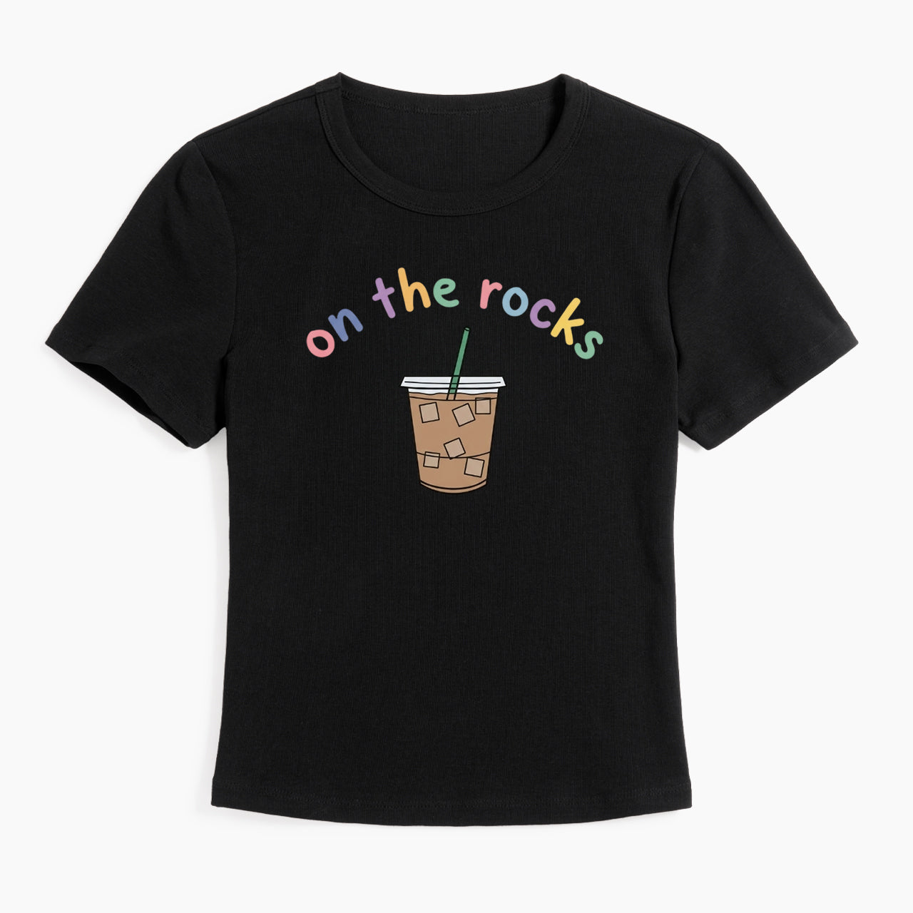 On The Rocks Iced Coffee Baby Tee