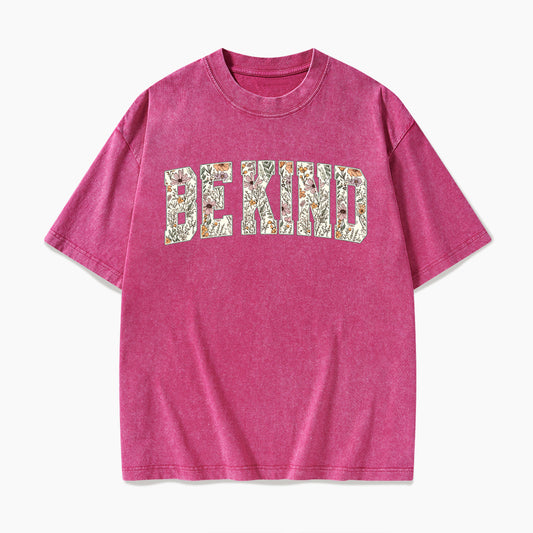 Floral Be Kind Washed Tees