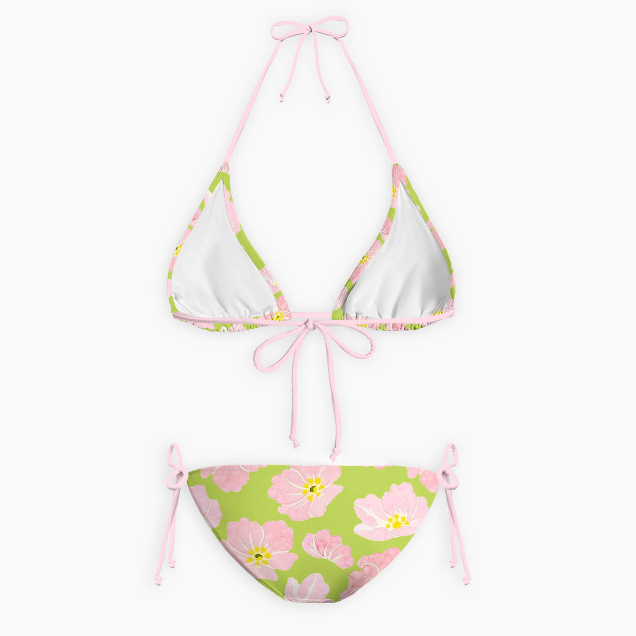 Matcha Blossom Floral Print Bikini Set