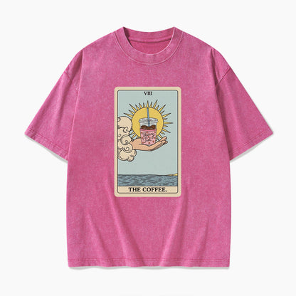 The COFFEE Tarot Card Washed Tees