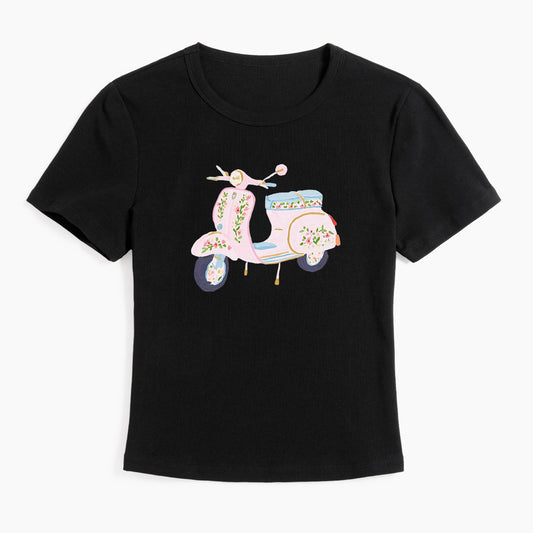 Blooming Ride Baby Tee