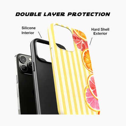 Citrus Sunshine Stripe Phone Case