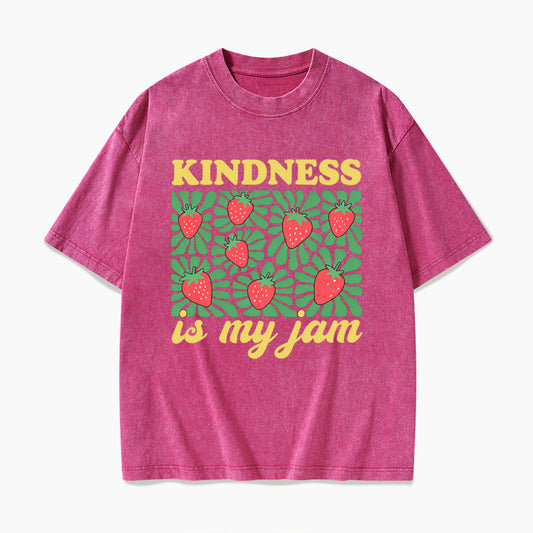 Kindness in My Jam Washed Tees