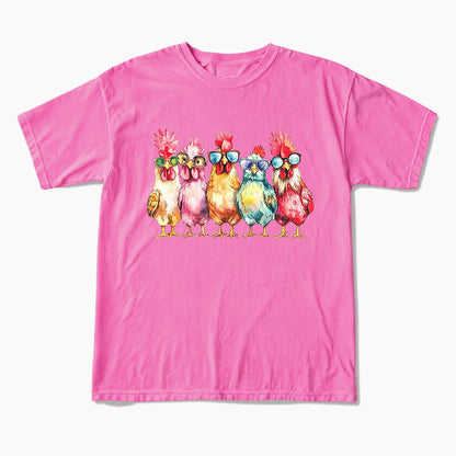 Funny Farmer Chicken T Shirts