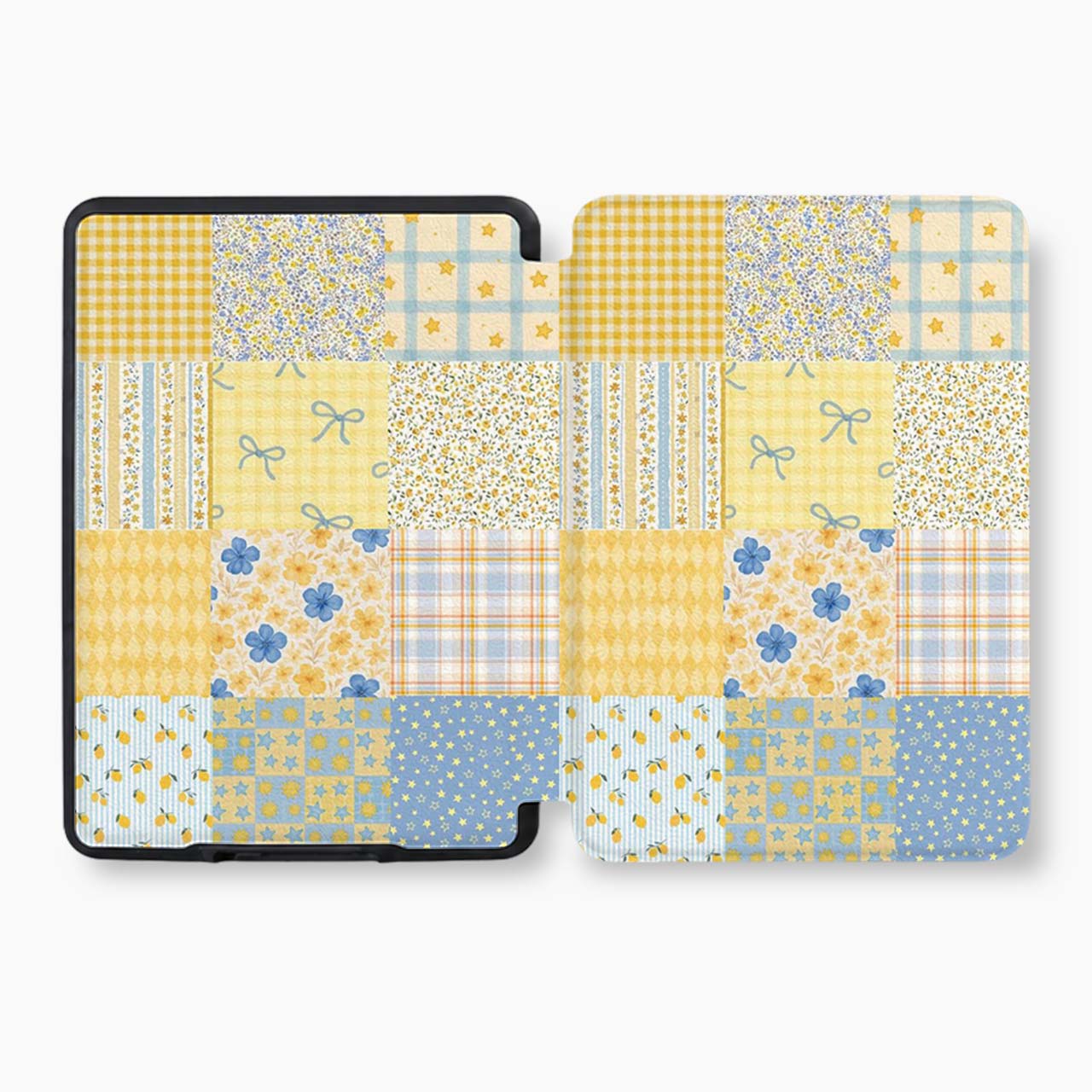 Sunny Blue Patchwork Kindle Case