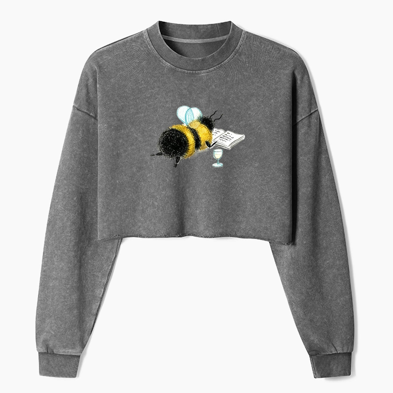 Reading Bee Crop Washed Sweatshirts