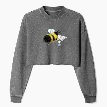 Reading Bee Crop Washed Sweatshirts