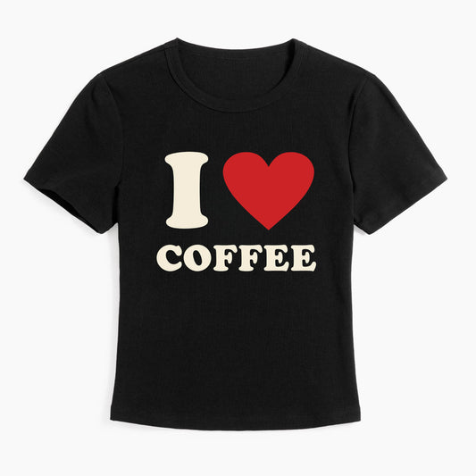 I Love COFFEE Baby Tee