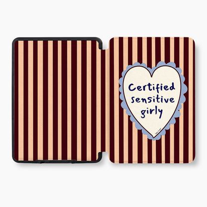 Certified Sensitive Girly Kindle Case