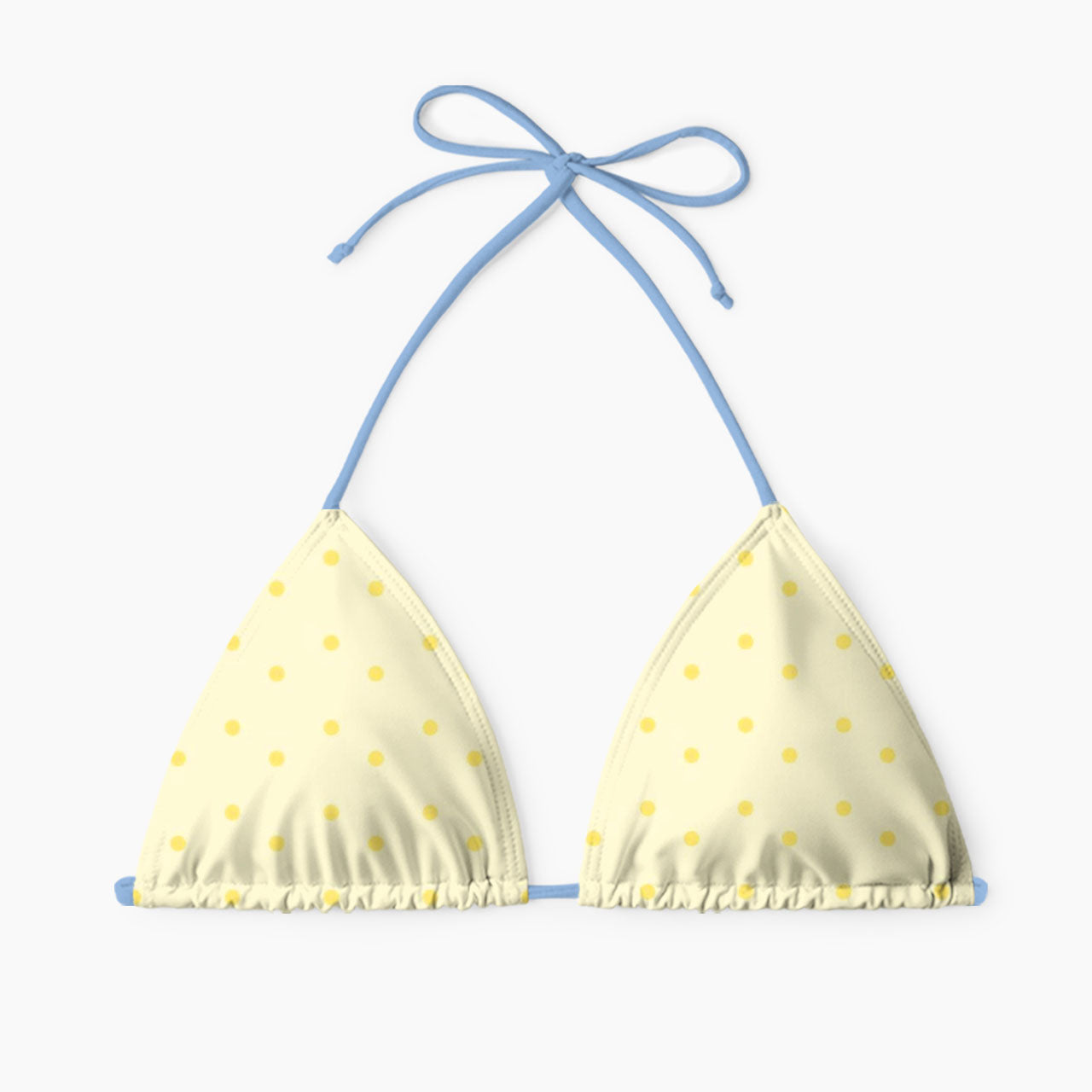 Sunny Lemon Dot Print Bikini Set