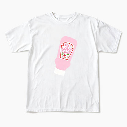 Pink Self Love Sauce Bottle T Shirts