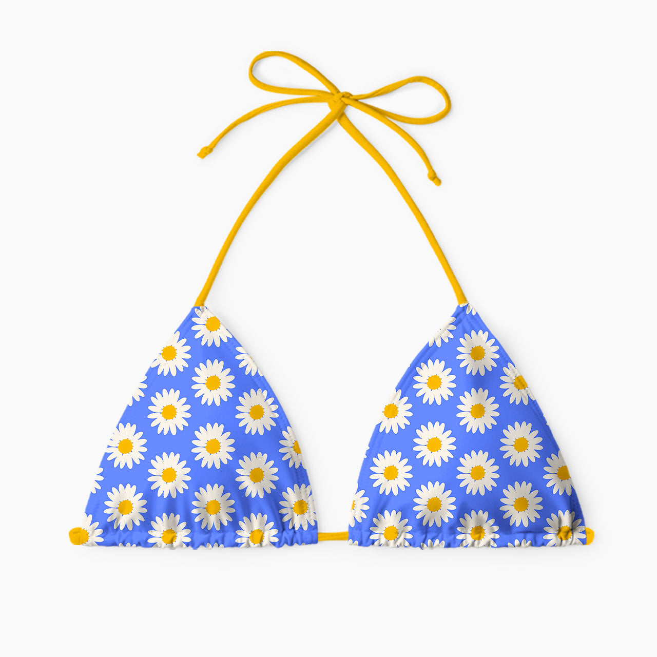 Blue Sky Daisy Print Bikini Set