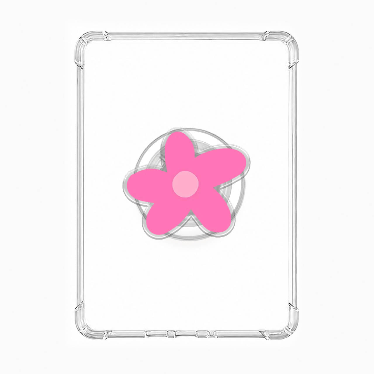 Hot Pink Flower Magnetic Phone Grip Holder Jellypine