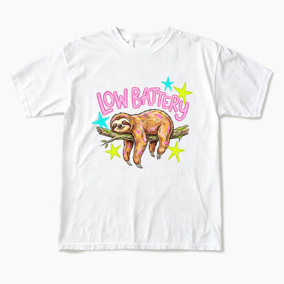 Low Battery Sloth T Shirts