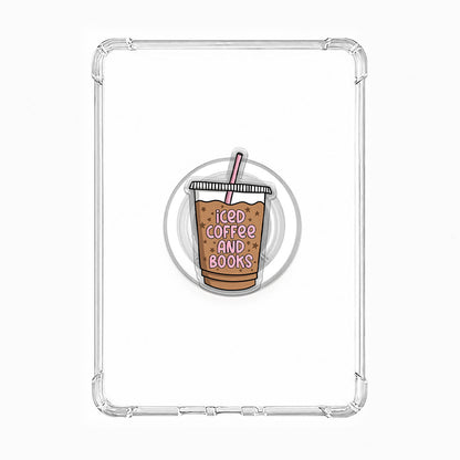Iced Coffee And Books Magnetic Phone Grip Holder Jellypine