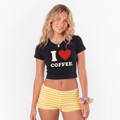 I Love COFFEE Baby Tee