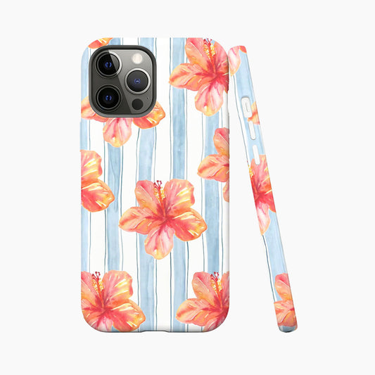 Blue Gingham Citrus Day Phone Case