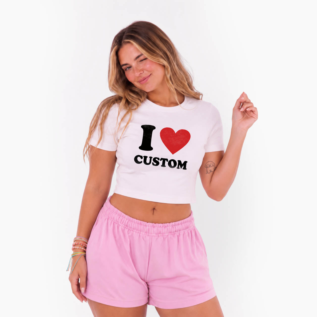 I Love Custom Baby Tee