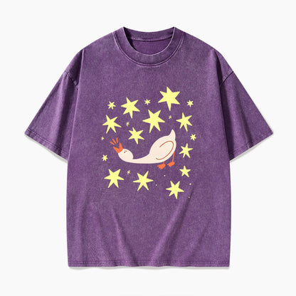 Cute Angry Goose Washed Tees