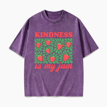 Kindness in My Jam Washed Tees