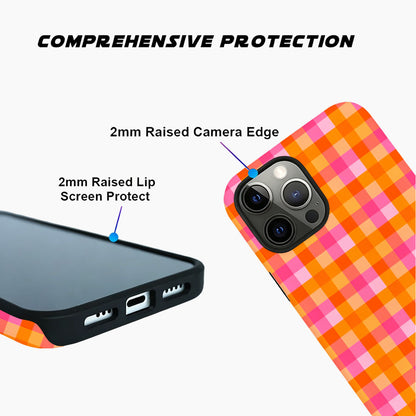 Sunset Picnic Gingham Phone Case