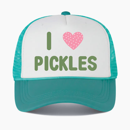 I Love Pickles Colorblock Trucker Hat