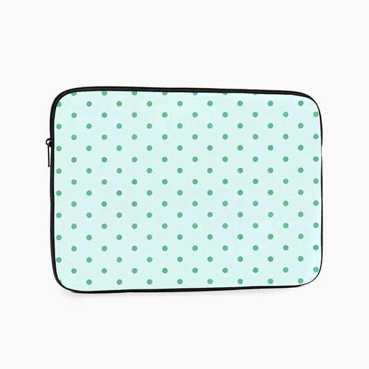 Fresh Mint Dots Laptop Sleeve