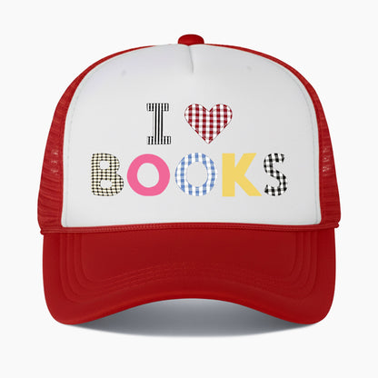 I Love Books Colorblock Trucker Hat